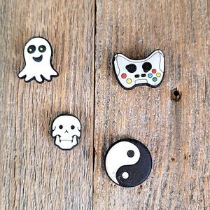 Croc shoe charms Halloween and two others